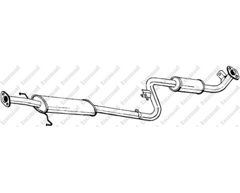 Middle silencer 285-151 Bosal