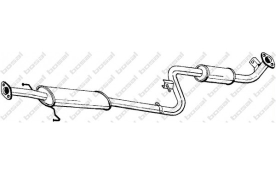 Middle silencer 285-151 Bosal