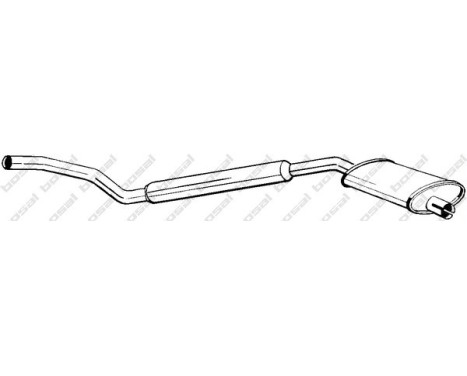 Middle silencer 285-755 Bosal