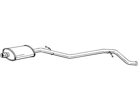 Middle Silencer 286-075 Bosal, Image 2