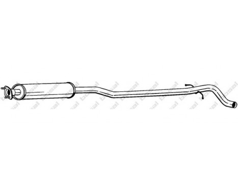 Middle Silencer 286-191 Bosal