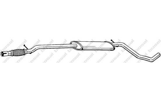 Middle Silencer 286-201 Bosal, Image 2