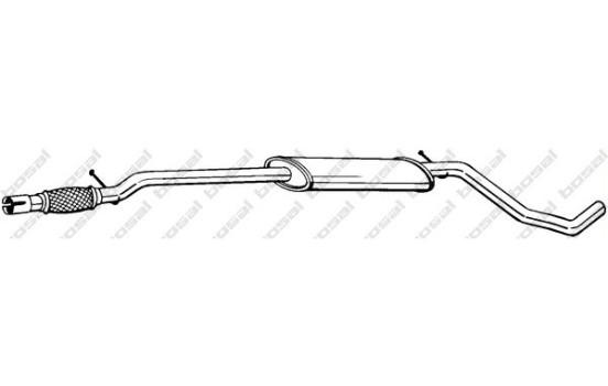 Middle Silencer 286-201 Bosal