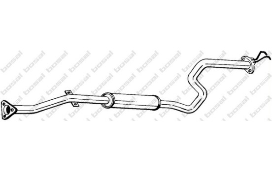 Middle silencer 286-371 Bosal