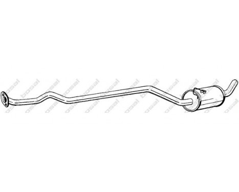 Middle Silencer 286-787 Bosal