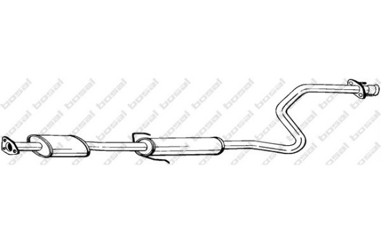 Middle Silencer 286-819 Bosal