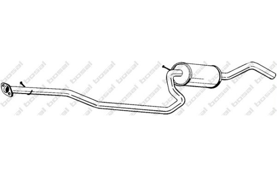 Middle Silencer 286-955 Bosal