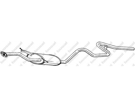 Middle Silencer 287-097 Bosal, Image 2