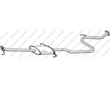 Middle silencer 287-135 Bosal