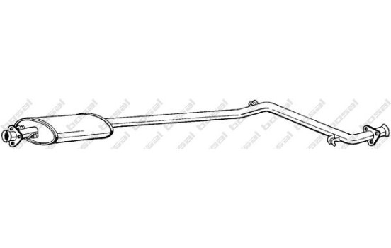 Middle Silencer 287-435 Bosal, Image 2