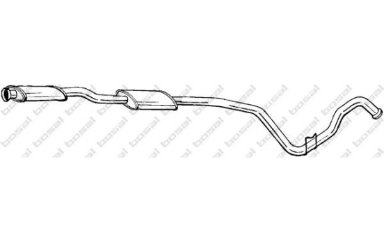 Middle Silencer 287-507 Bosal, Image 2
