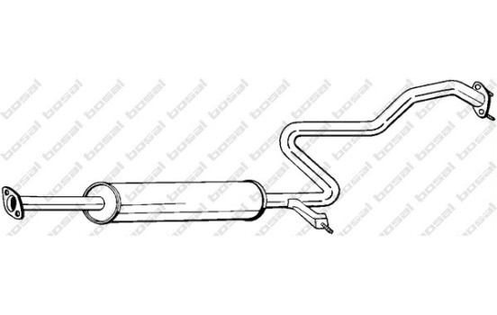 Middle Silencer 287-703 Bosal