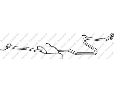 Middle Silencer 287-893 Bosal, Image 2
