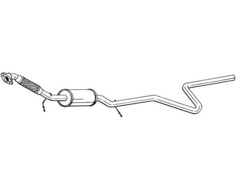 Middle Silencer 288-027 Bosal, Image 2