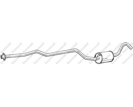 Middle Silencer 290-875 Bosal, Image 2