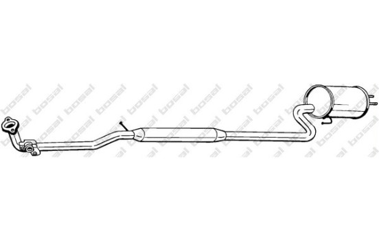 Middle Silencer 292-023 Bosal, Image 2