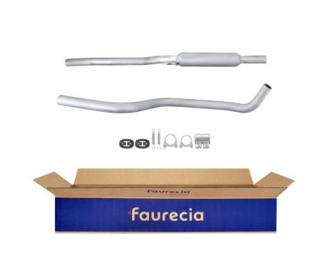 Middle silencer - Easy2Fit Kit - Set with mounting parts