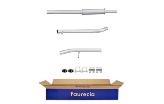 Middle silencer - Easy2Fit Kit - Set with mounting parts