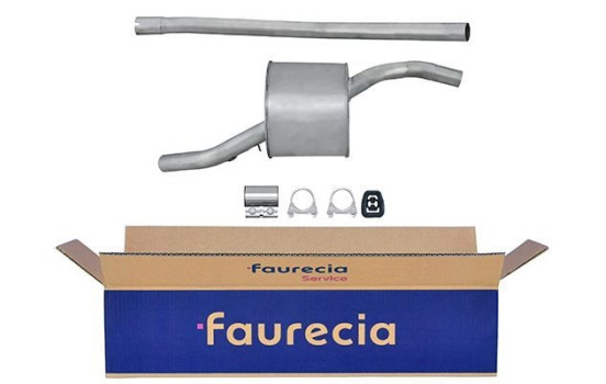 Middle silencer - Easy2Fit Kit - Set with mounting parts