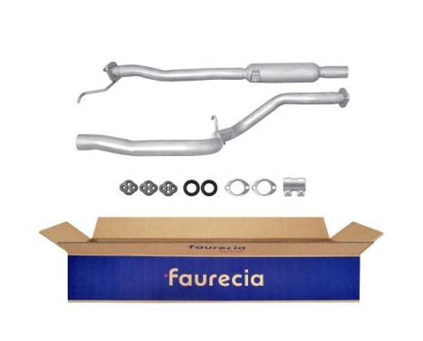 Middle silencer - Easy2Fit Kit - Set with mounting parts