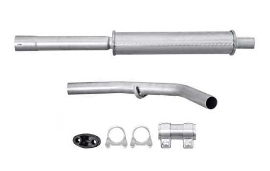 Middle silencer - Easy2Fit Kit - Set with mounting parts