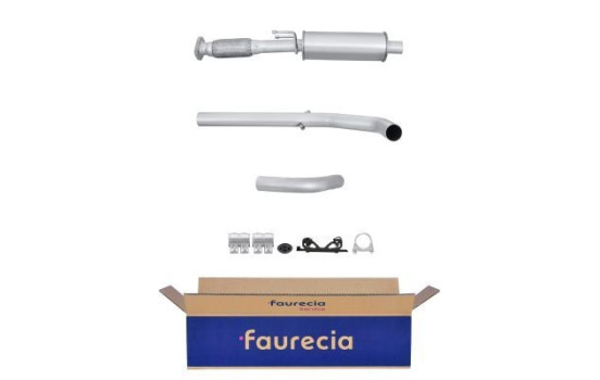 Middle silencer - Easy2Fit Kit - Set with mounting parts