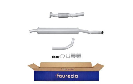 Middle silencer - Easy2Fit Kit - Set with mounting parts