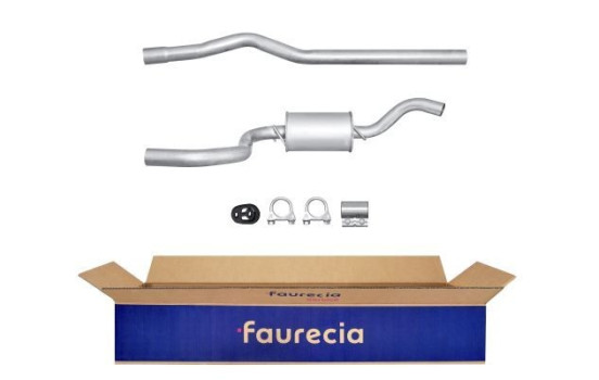 Middle silencer - Easy2Fit Kit - Set with mounting parts