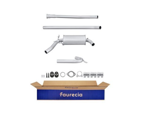 Middle silencer - Easy2Fit Kit - Set with mounting parts