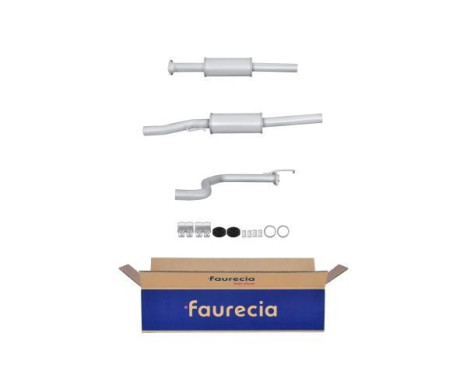 Middle silencer - Easy2Fit Kit - Set with mounting parts