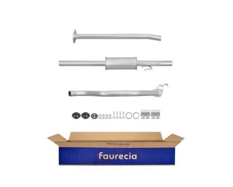 Middle silencer - Easy2Fit Kit - Set with mounting parts