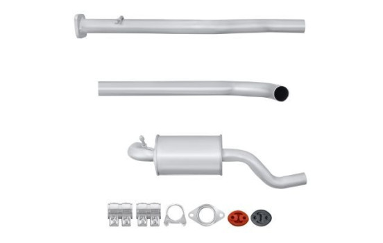 Middle silencer - Easy2Fit Kit - Set with mounting parts, Image 2