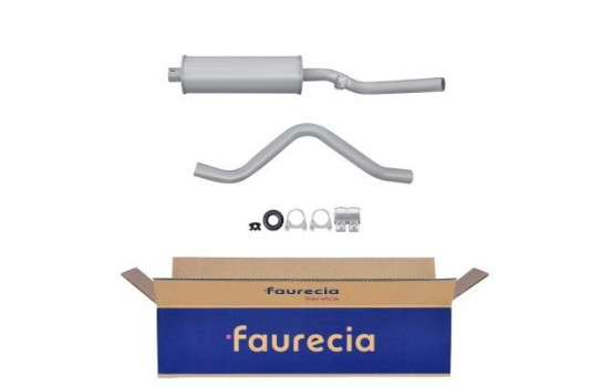 Middle silencer - Easy2Fit Kit - Set with mounting parts