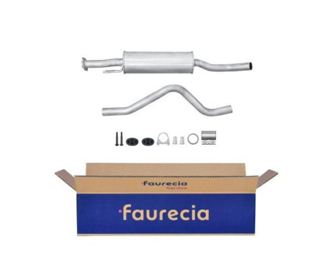 Middle silencer - Easy2Fit Kit - Set with mounting parts