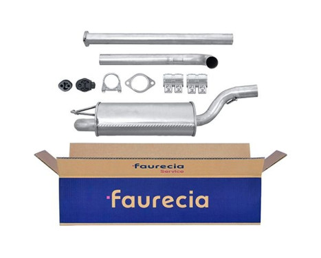 Middle silencer - Easy2Fit Kit - Set with mounting parts