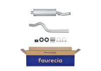 Middle silencer - Easy2Fit Kit - Set with mounting parts