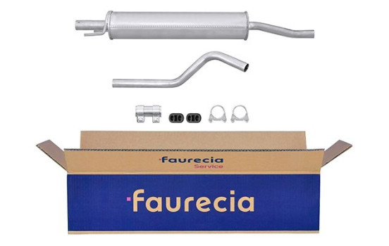 Middle silencer - Easy2Fit Kit - Set with mounting parts