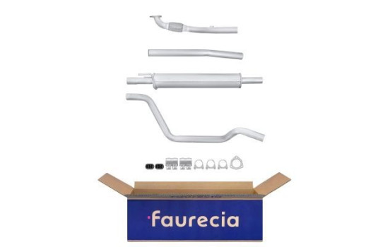 Middle silencer - Easy2Fit Kit - Set with mounting parts
