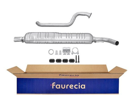 Middle silencer - Easy2Fit Kit - Set with mounting parts