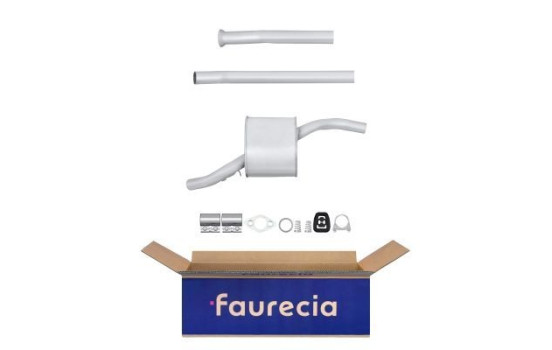 Middle silencer - Easy2Fit Kit - Set with mounting parts