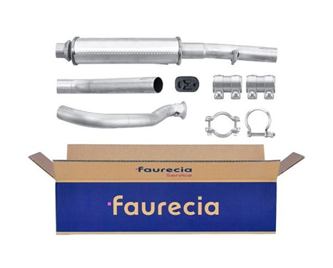 Middle silencer - Easy2Fit Kit - Set with mounting parts