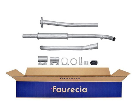 Middle silencer - Easy2Fit Kit - Set with mounting parts