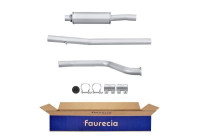 Middle silencer - Easy2Fit Kit - Set with mounting parts