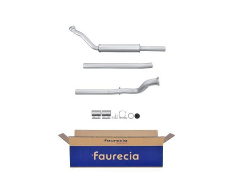 Middle silencer - Easy2Fit Kit - Set with mounting parts