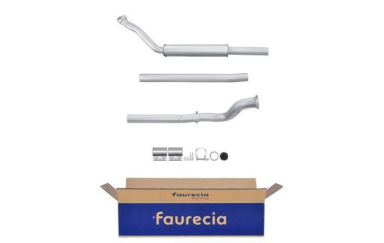 Middle silencer - Easy2Fit Kit - Set with mounting parts