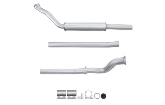 Middle silencer - Easy2Fit Kit - Set with mounting parts, Image 2