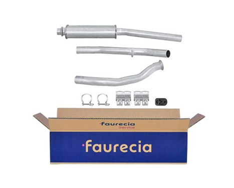 Middle silencer - Easy2Fit Kit - Set with mounting parts