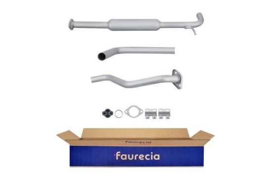 Middle silencer - Easy2Fit Kit - Set with mounting parts