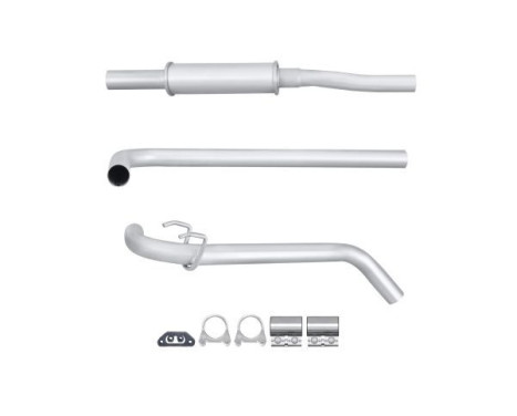 Middle silencer - Easy2Fit Kit - Set with mounting parts, Image 2