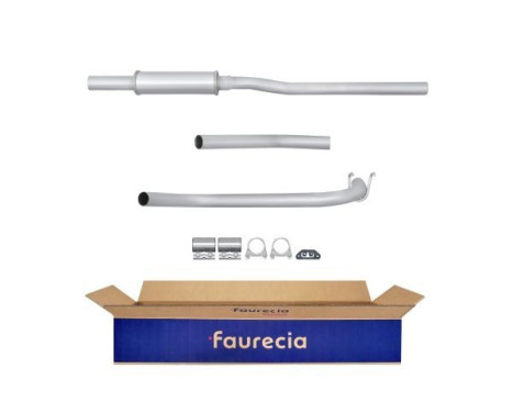 Middle silencer - Easy2Fit Kit - Set with mounting parts